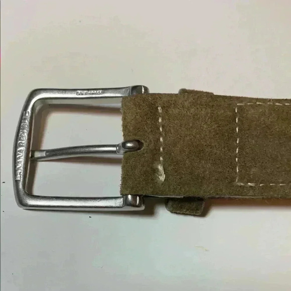 NWOT Multicolor Striped Canvas Belt w Leather Accents and Silver Buckle - Picture 6 of 10